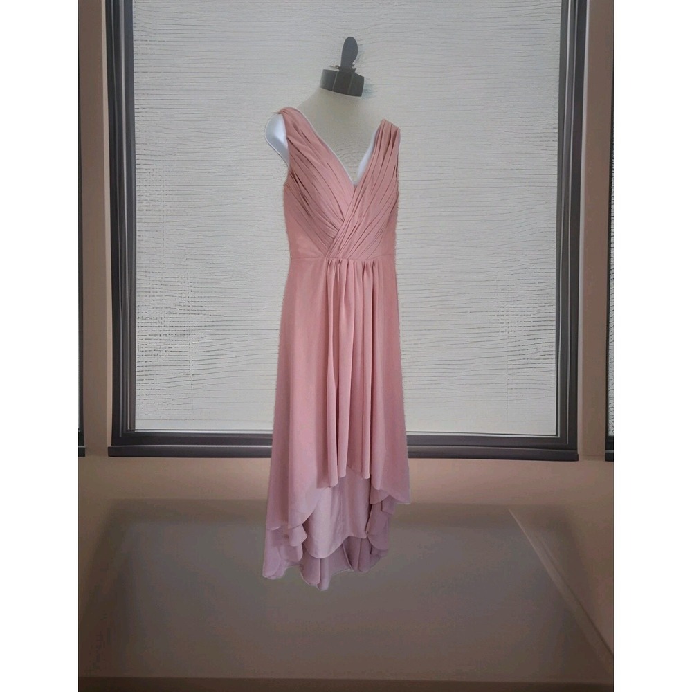 Vnaix Formal Dress 8 Dusty Rose Corset Lace Up Back Hi Lo Hem Prom‎ Wedding
